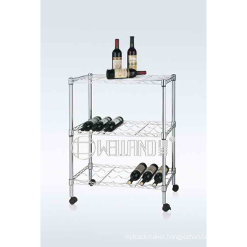 Adjustable Removable Flat Metal Wine Bottle Display Holder Rack